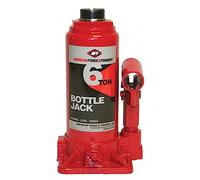AFF Heavy Duty 6 Ton Bottle Jack, Manual, Machine Hardened Steel Saddles, Centered Pumps and Rams, 3506