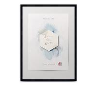 aFFa frames, Hekla, cornice portafoto in MDF, facile da pulire, rettangolare, con vetro acrilico, colore nero, 24 x 30 cm