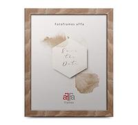 aFFa frames, Hekla, Portafoto in MDF, Facile da pulire, Rettangolo, Con vetro acrilico frontale, Rovere chiaro, 40x60 cm