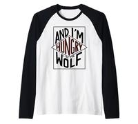 Affamato Come Il Lupo Maglia con Maniche Raglan