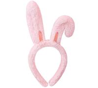 Affascinante cerchietto con orecchie da coniglietto pasquale rosa con orecchie appuntite, adorabili fasce per capelli per feste con animali, cosplay, Pasqua, accessori per capelli per feste