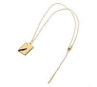 Affascinante collana con lettera d'amore con una forma speciale per un'esperienza di accessorio unica (rose senza parole)