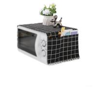 Affascinante copertura antipolvere per microonde aggiunge un tocco decorativo proteggendo dall'acqua (nero)