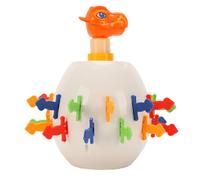 Affascinante Dinosauro Pirata Secchio Gioco da Tavolo Banca di Monete Giocattolo Sorpresa Pop-up Scherzo per Festa in Famiglia con Adesivi Fai da Te Materiale ABS