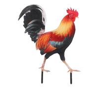 Affascinante per l'arte del giardino del gallo in acrilico: resistente alle intemperie e facile da installare