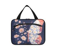 Affascinante Piccola Daisy Farfalla Hanging Bag per le Donne Viaggio con Gancio, Designer Portatile Toiletry kit per Viaggio Must Haves Lavoro bolso de maquillaje para Mujer L