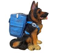 Affascinante portapenne artistico portapenne organizer Certo ecco un titolo del prodotto per l'elenco del supporto del cane pastore tedesco Desktop Cup Desk Decor resina cane