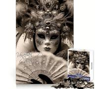 Affascinante puzzle di Venezia da 1000 pezzi per adolescenti, stimola la capacità di ragionamento, rilassante per i momenti di svago, taglio netto, regalo sentito (38x26cm)