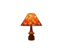 Affascinante Table Lamp Decorated with Retro Flowers Wooden Bedroom Nightstand Atmosphere Ornaments Arredamento per la casa