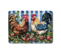 Affascinante tappetino scolapiatti per bancone della cucina, vivace stile fattoria, in gomma assorbente, tappetino scolapiatti decorativo estivo per bancone della cucina, 45,7 x 61 cm