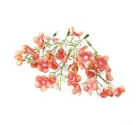 Affascinanti fiori di ortensia fai da te per matrimoni e accessori per capelli, piccolo bouquet per artigianato e composizioni floreali, dimensioni 8 cm (arancione e rosso)