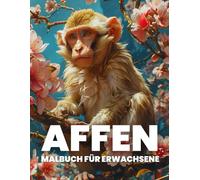 Affen Malbuch für Erwachsene