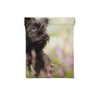 Affenpinscher Lawn Black Dogs Monkey Terrier, Spremere il portafoglio superiore da donna Borsa portaoggetti Piccola portamonete Portamonete