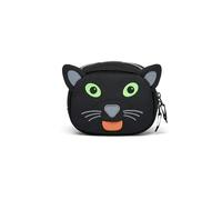 Affenzahn AFZ-HBB-001-040 - Borsa da manubrio con motivo pantera, in materiale riciclato, colore: nero, dimensioni: 15 x 8 x 11 cm, Nero, taglia unica, moderno