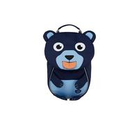 Affenzahn Amico Piccolo Zaino per l'asilo per bambini da 1 a 3 anni ergonomico riflettente linguetta con targhetta per il nome Orso - Blu scuro