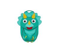 Affenzahn Amico Piccolo Zaino per l'asilo per bambini da 1 a 3 anni ergonomico riflettente linguetta con targhetta per il nome Dinosaurs - Verde