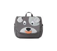 Affenzahn Beauty Case per bambini dell'asilo da 1 a 5 anni come borsa da toilette per ragazze e ragazzi Cane - Grigio