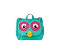 Affenzahn Beauty Case per bambini dell'asilo da 1 a 5 anni come borsa da toilette per ragazze e ragazzi Gufo - Turchese