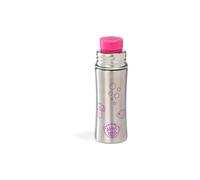 Affenzahn Borraccia in acciaio inox Borraccia per l'asilo per bambine e bambini in acciaio inox, senza BPA, 330 ml Gufo - Pink