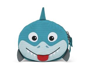 Affenzahn Borsa da Manubrio con Fissaggio a Strappo per Biciclette, monopattini, Biciclette Senza Pedali, Scooter, Biciclette per Bambini Squalo - Blu