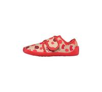 Affenzahn Pantofola Cotone Movy Facile da infilare, Antiscivolo, Flessibile e Leggero per Asilo Nido e Scuola Materna, Taglia 21-35 Volpe - Rosso