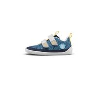 Affenzahn Scarpa a Piedi Nudi Maglia Happy con Chiusura in Strappo, vegana, Antiscivolo, Flessibile, Riflettente, leggerissima, nelle Taglie 21-32 Pinguino - Blu
