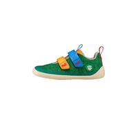Affenzahn Scarpa a Piedi Nudi Maglia Happy con Chiusura in Strappo, vegana, Antiscivolo, Flessibile, Riflettente, leggerissima, nelle Taglie 21-32 Affenzahn 10 Years - Verde