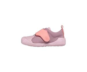 Affenzahn Scarpa Primi Passi Cotone Smally Antiscivolo, con Chiusura a Strappo, Flessibile, Leggero, Taglia 19-25 Lontra - Rosa