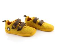 Affenzahn Scarpa a Piedi Nudi Maglia Happy con Chiusura in Strappo, vegana, Antiscivolo, Flessibile, Riflettente, leggerissima, nelle Taglie 21-32 Tigre - Giallo