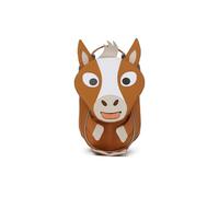 Affenzahn zaino per bambini Amico Piccolo Cavallo - Marrone | Ergonomico per bambini da 1 a 3 anni con dettagli riflettenti, linguetta e targhetta per il nome per l'asilo