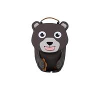 Affenzahn Amico Piccolo Zaino per l'asilo per bambini da 1 a 3 anni ergonomico riflettente linguetta con targhetta per il nome Orso puro - Grigio