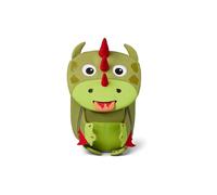 Affenzahn Zaino per bambini da 1 a 3 anni, ergonomico, riflettente, con targhetta per il nome del drago, verde scuro