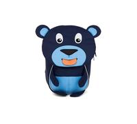 Affenzahn Zaino per bambini da 1 a 3 anni, ergonomico, riflettente, linguetta con targhetta per il nome dell'orso, blu scuro, Orso - Blu scuro, taglia unica, Zaino per bambini