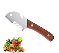 Affetta Cipolle Verdi,Acciaio Inossidabile Manico Legno,Affettaverdure Multiuso - Per Cucina, Cottura Domestica, Ristorante, Postazione Preparazione Cibi, Barbecue