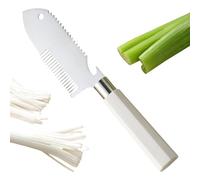 Affetta Cipollotti Verdi,4 In 1 Manico Ergonomico Antiscivolo | Affetta-verdure con Denti a Pettine - Per Preparazione Cibo Cucina Mensa Commerciale Bancarella Alimentare Cucina Ristorante