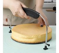 Affetta e divide torte, affettatrice professionale ergonomica e regolabile - lame in acciaio inossidabile precise, taglio perfetto, facile da pulire - adatto per panificatori domestici e professionali