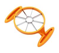 Affetta frutta - Affettatrice per frutta, in acciaio inox, leggero, per ananas, con impugnatura antiscivolo rimovibile, divisore manuale per pere per macedonia