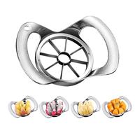 Affetta mele in acciaio inox ispessito, tagliapela, divisore, affettatrice per frutta, facile da usare, risparmio di tempo, risparmio di lavoro, adatto per mele, pere, arance (8 lame)