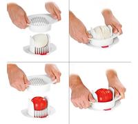 AFFETTA TAGLIA POMODORO MELA MOZZARELLA UOVO VERDURACCIAIO BIANCO TESCOMA HANDY