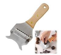 Affetta Tartufi Professionale - Tartufi Grattugia Formaggio - In Acciaio Inossidabile Manico in Legno Regolazione a Vite Spessore Regolabile Affetta Burro Multifunzione Cioccolato per Formaggio
