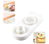 Affetta uova 2 in 1 per uova sode, 2 modalità di fetta, pratico e resistente, in acciaio inox, utensile da cucina per fragole, funghi, uva, pomodori ciliegini