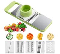 affetta verdure 5 in 1, taglia verdure manuale, taglia verdure, Grattugia per patate, taglia zucchine, adatta per cipolle, formaggio, patate, carote, radice di loto