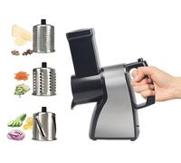Affetta verdure e Grattugia Elettrica per Formaggio in Acciaio - Grattugia Formaggio, Affetta o Taglia Verdure a Julienne