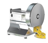 Affetta Verdure Elettrico e Manuale Inox, Tagliaverdure Pro con Taglio Julienne 1/8", Mandolina Regolabile 0-10mm per Patate, ravanello, Limoni, Mele e Cipolle, 150kg/h