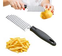 Affettapatate - Utensili Per Taglio Ondulato | Utensile Ergonomico Manuale Cucina Frutta Verdura Pane Cetriolo Mais Carote