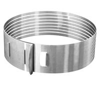 ANELLO GUIDA AFFETTATORTE REGOLABILE CM 26-28 H IN ACCIAIO INOX A 8 RIPIANI