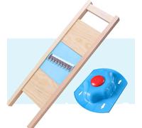 Affettatrice a rete per patate, coltello per fiori e patate, per pulire la casa, creativo, design di sicurezza con protezione per le mani (arancione/blu cielo opzionale)