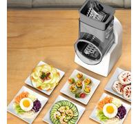 Affettatrice automatica per alimenti USB ricaricabile tagliaverdure 27,4x14,5x16