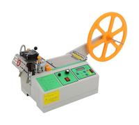 Affettatrice automatica per cinghia digitale a freddo e a caldo, larghezza 110 mm, con braccio di alimentazione e supporto, pannello di controllo e display LCD, 60-120 pezzi/min