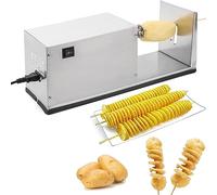 Affettatrice automatica per patate, in acciaio inox per uso alimentare, per preparare pasti e snack senza sforzo